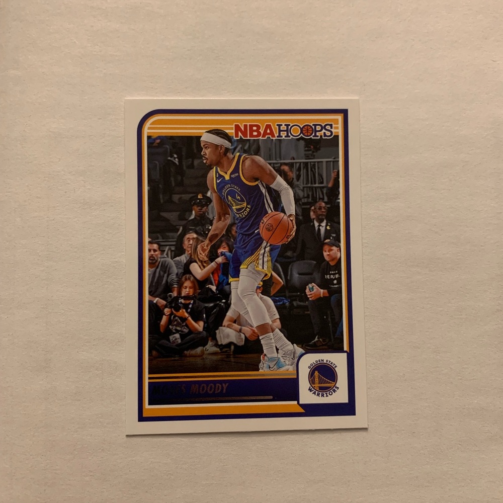 2023-24 Panini NBA Hoops Moses Moody Red Back Parallel #116 GS Warriors